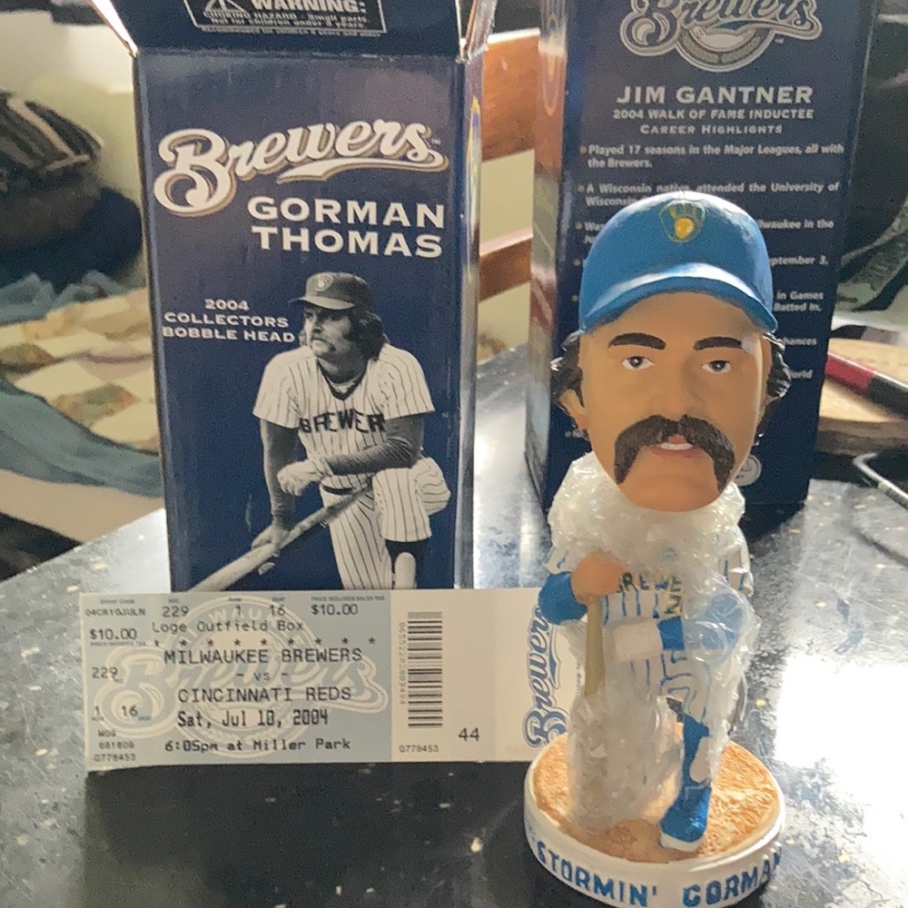 2004 Milwaukee Brewers collectible Gorman Thomas